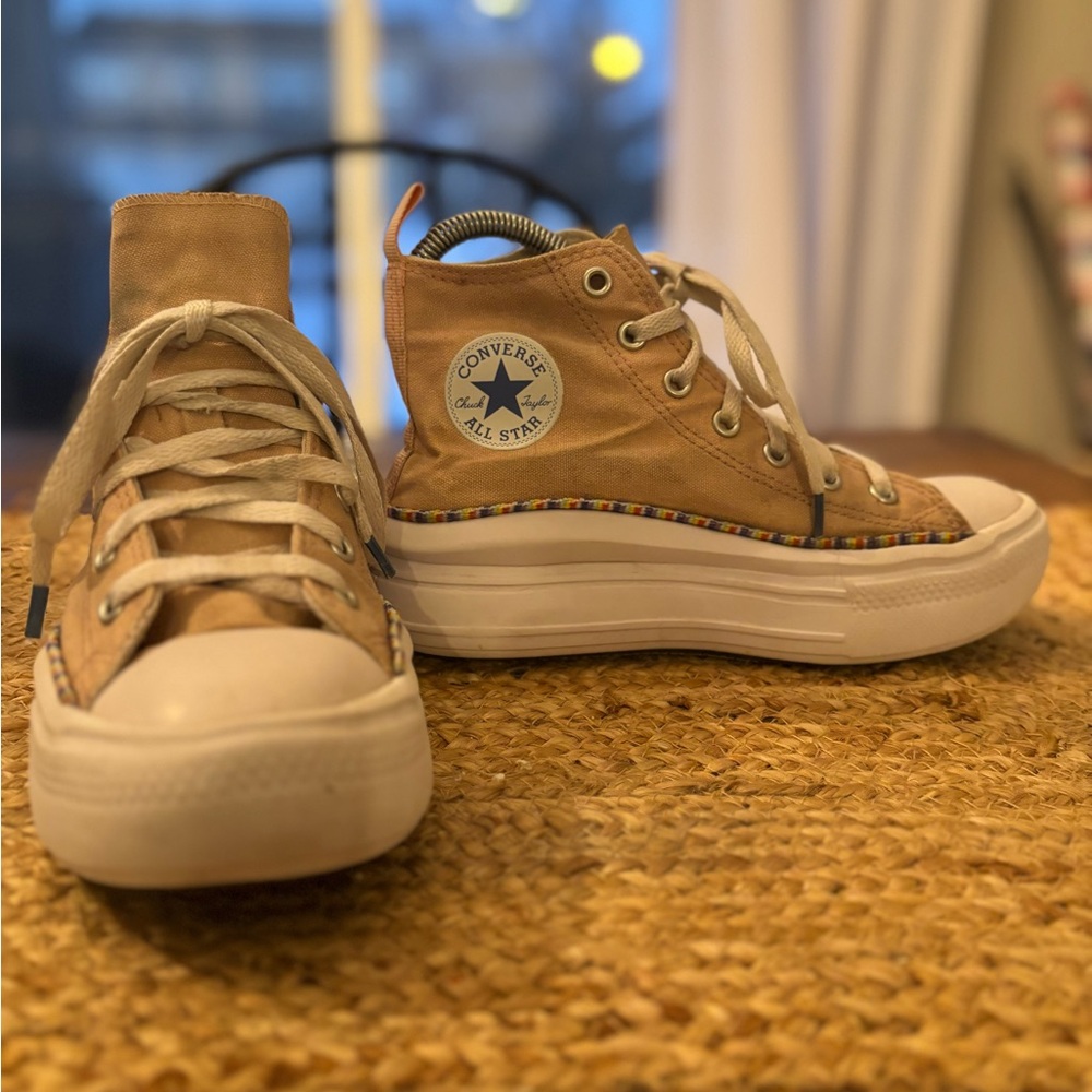 CONVERSE Chuck Taylor All Star Platform Friendship Bracelet youth girl size 3‎